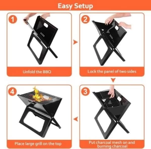 Quality X-type Portable Garden Folding Charcoal BBQ Grill Barbecue Grill Barbeque Grill