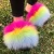 Import Quick Shipping Fur Slides 2021 Wholesale Price Real Fur Slippers For Women Flush Soft Outdoor Raccoon Fur Slides from China