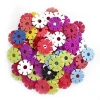 Rainbow SnowFlakes  toys D4.2cm 100 pcs | STEM Educational kids Toys | Interlocking Plastic Construction puzzle toys for kids