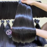 Raw Unprocessed Silky Natural Black Bone Straight Hair Premium Vietnamese Human Hair Extensions Suppliers Vietnam Factory