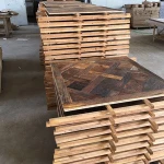 Reclaimed  Antique Parquet Versailles Panel Pattern old Engineered Wood Flooring