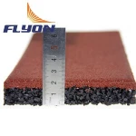 recycled rubber and epdm playground rubber tile