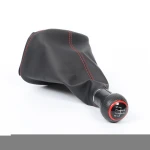 Red cap 5/6speed Car Leather Gear shift knob forVOLKSWAGEN GOLF4