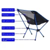 Reliancer Portable Camping Chair Compact Ultralight Folding Beach Hiking Backpacking Chairs Ultra-Compact Moon Leisure Chair