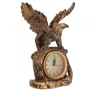 Resin home decorations eagle clock crafts decor