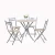 Import Restaurant Furniture 2 Seater Metal Cafe Table And Chair Sets from China
