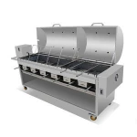 Restaurant use charcoal electric chicken grill machine rotating bbq grill for pig whole lamb fish roast