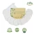 Import Reusable Cotton Pads Face 12 pcs Washable Makeup Remover &amp; Laundry Bag Organic Skincare Cleaning Bamboo  Cloth Rounds Facial Wip from China