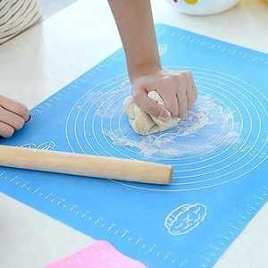 Reusable Non-Stick Silicone Baking Mat for Pastry Rolling with Measurements, Liner Heat Resistance Table Placemat Pad