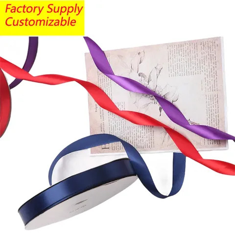 Buy Ribbon Custom Logo English Pattern Custom Flower Packaging Gift ...
