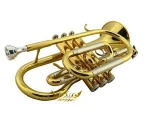 Roffee Gold Lacquer Bb Key Brass Cornet