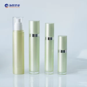 Round  Acrylic Bottle Skin Care Toner Package Lotion Pump with Lip customization Color
