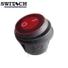 round waterproof illuminated rocker switch