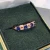 Import Royal Blue Pai ring S925 silver plated 18K Gold main stone 3x4mm natural sapphire ring from China