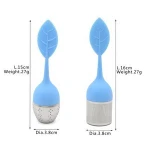RTS Silicone Mug Bottle Mesh Stick Loose Leaf Balls Blooming Strainer Ball Built-in Plunger Set Tea Infuser