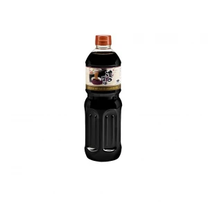 Salty and Concentrate Taste Fermented Japanese Dark Soy Sauce 1000 ml in PET Bottle Packaging
