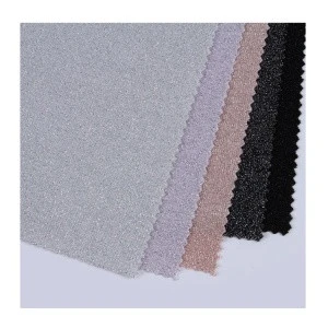 Samples textile fabric cloth knitted fabric wholesale metallic spandex fabric