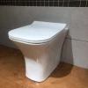 Sanitary ware square rimless wall hung toilet and floor Mounted toilet