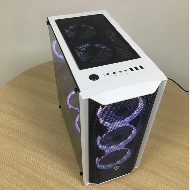 SATE(K382)E-ATX ATX ITX gaming computer case with 8 fan High Quality Nice OEM PC desktop tower gaming case