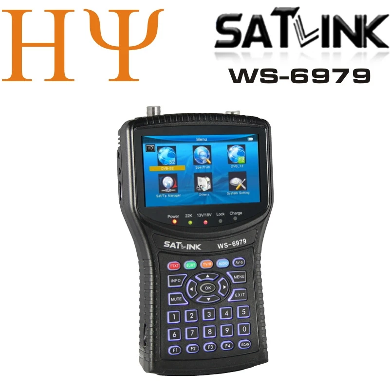Satlink WS-6979 DVB-S2 + DVB-t2 satellite finder meter WS-6979