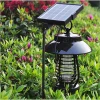 Saving Energy Rechargeable LED Mosquito Lights High Voltage Solar Bug Zapper Anti Mosquito Lamp
