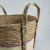 Import Set of 3 best selling natural corn husk/seagrass handmade straw Sundries storage basket with handle from China