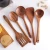 Import Set scrub spoons yellow 125 mm teak bear tableware wooden acacia wood spoon s et of 5 from China