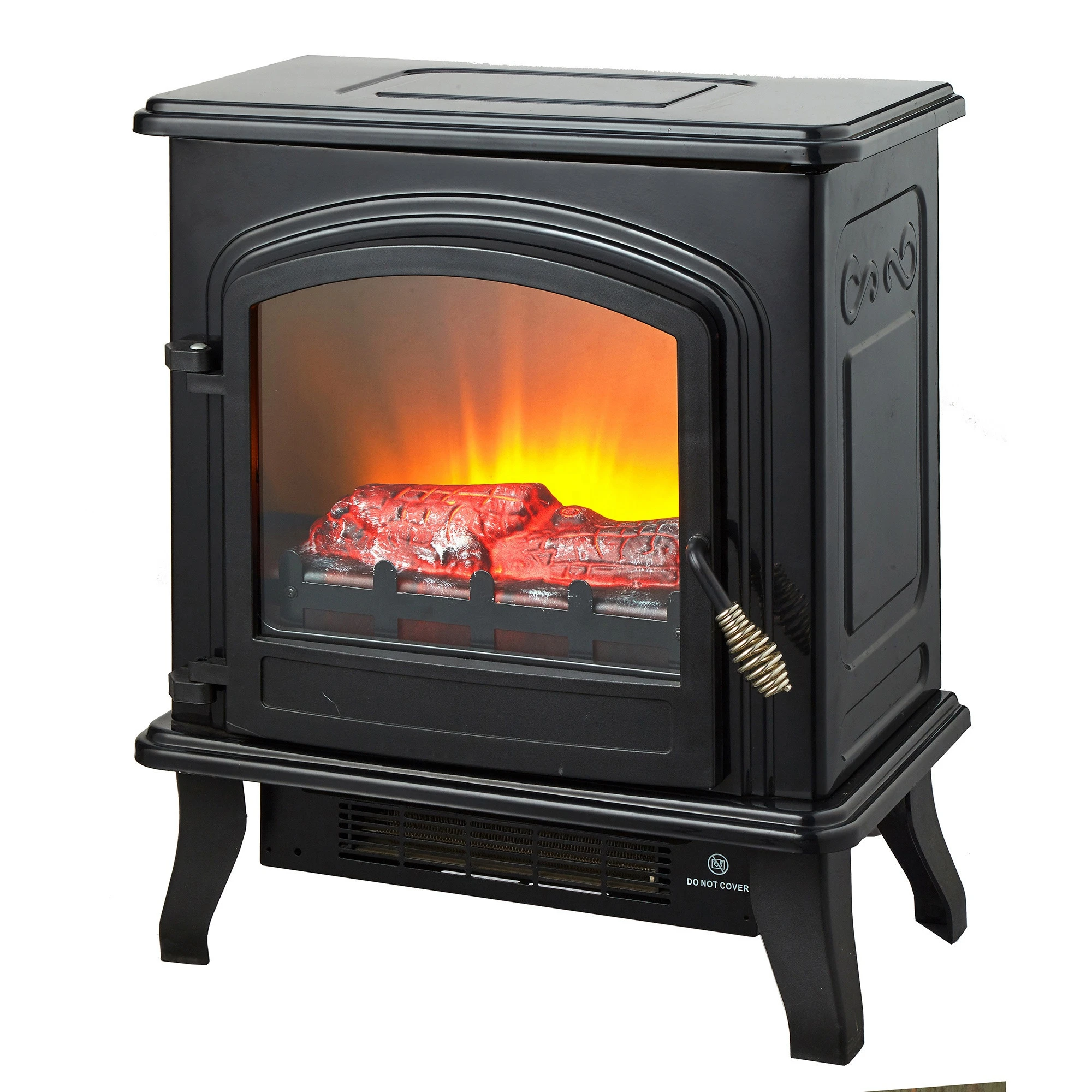 SF-1618 Real Log flame effect luxury electric cast iron fireplace stove