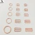 Import SGS quality underwear accessories swimwear buckle rose gold bra strap ring slider hook from China