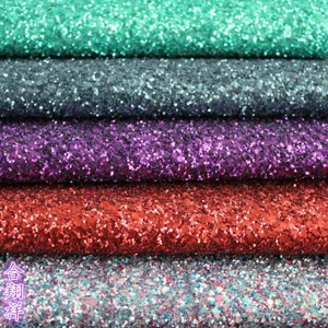Shiny Colors PU glitter shoes leather fabric materials