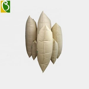 Shipping Container Loading Securing Packing Material Inflatable Brown Kraft Paper Dunnage Bag For Shipping Airbag
