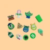 Shoe decoration buckle toy story crock shoe charms green monster cartoon shoe charm display card