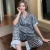 Import Short sleeved spring, summer, autumn and winter ice silk pantsuit printed fashion  silk satin womens pajamas from China