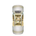 Sightseeing glass home small residential elevator for villa house