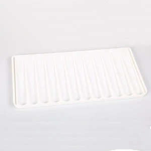 Silicone Dish Drying Mat,Flume Folding Draining Mat,Non-slip Trivet for Kitchen Counter