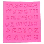 Silicone Fondant Mold Letter Mold and Number Chocolate Molds with Happy Birthday Cake Decorations Symbols
