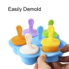 Silicone Ice Cream Mold Portable Food Grade Popsicle Mould Ball Maker Baby Food DIY Supplement Tools Fruit Shake Accessories