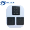 Silicone rubber keypad with backlit icons