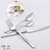 Silverware Set 18/8 Stainless Steel  Elegant Flatware Set Modern Cutlery Dinner Forks Spoons Knives