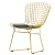 Import Simple Style Hollow Living Room leisure plating metal furniture Wire Side Chair from China
