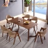 Simple Wood Furniture Dining Table Set For Restaurant