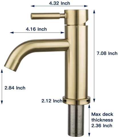 Single handle taps one hole waterfall mixer stainless steel sink tap bathroom face wash basin faucet