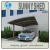 Import Single Slope Canopy Powder Coated Frame Shade Shelters Carport With Polycarbonate Roof from China