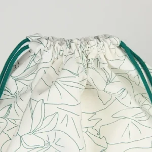 Sinicline Colorful Flower Printed Drawstring Bag Luxury Underwear Packaging
