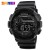 Import skmei 1243 analog clock sport silicone watch big screen watches saat from China
