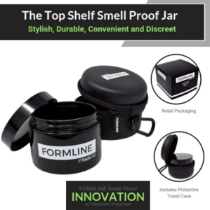 Smell Proof Glass Jar - Odor Proof UV Jar with Case - Wholesale - 100 ML -  Formline Supply