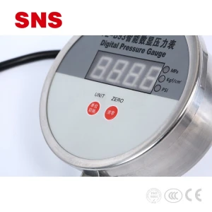 SNS YZ-B9 Series Stainless Steel Vacuum Air Digital Pressure Gauge