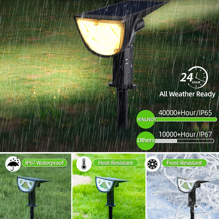 Solar Spotlights 2-in-1 adjustable outdoor 10W led Solar outdoor lighting garden lights lawn lamp LED projection light wall lamp