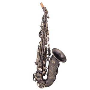 Soprano Saxophone Antique Bronze Children Sax Curved