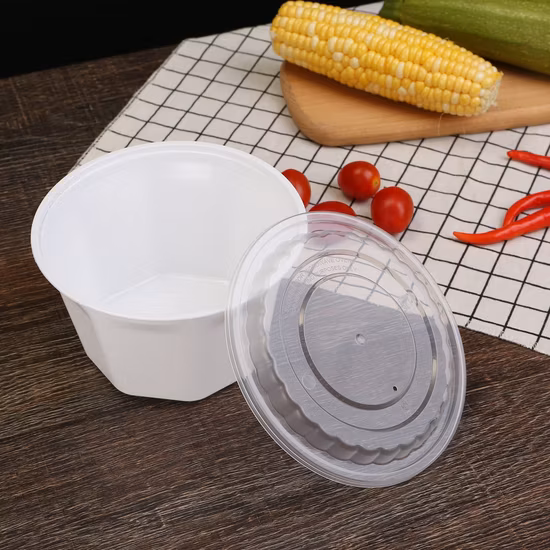 725ml Octagonal Round &nbsp; Food Storage Containers with Airtight Lids/Disposable Food Containe